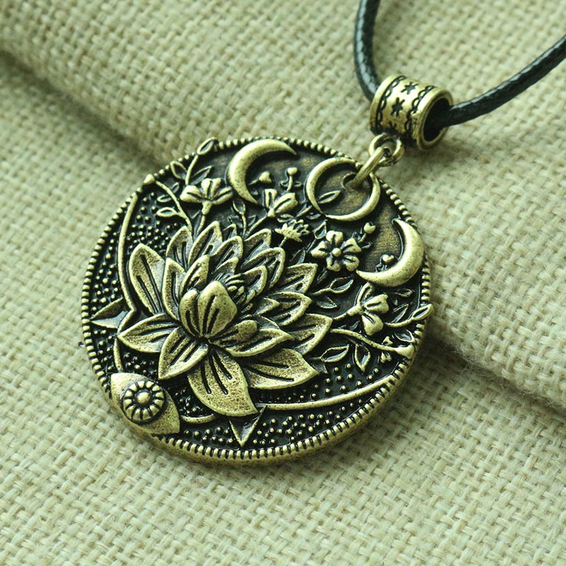Luna Goddess Earthwoman Buddhist Lotus Flower Three Moon Boho jewellery Fashion | Woodland Gatherer | Australian Online Store | Gifts & Treasures | Special Occasions & Everyday Fun | Boho Life | Whimsical Treats | Jewellery | Fashion | Crafting DYI | Stationery | Boho Festival Fashion 
