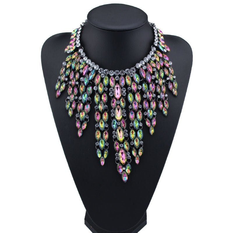 crystal statement necklaces australian online shopping festival fashion bling statement piece festival jewellery shine