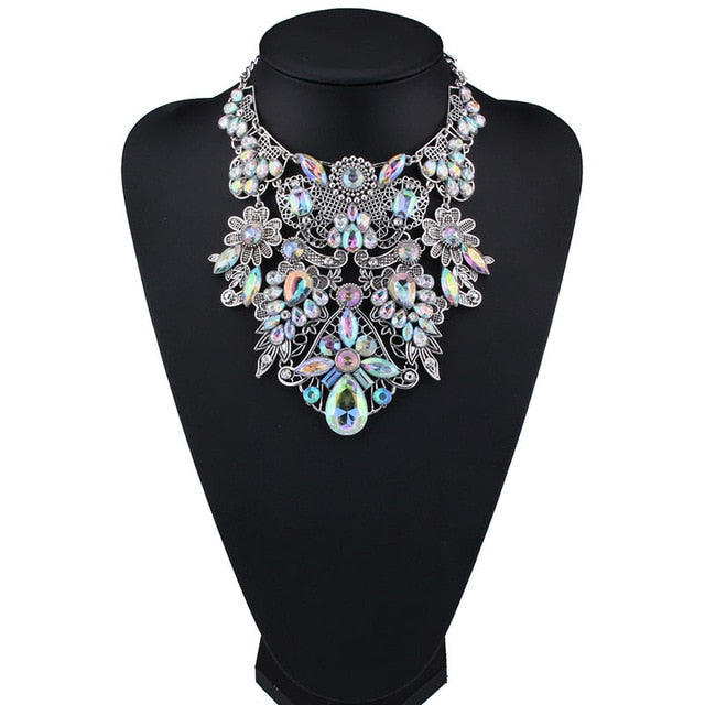 crystal statement necklaces australian online shopping festival fashion bling statement piece festival jewellery shine