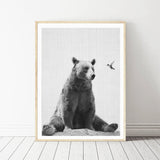 Woodland Animal Canvas Prints - Bear