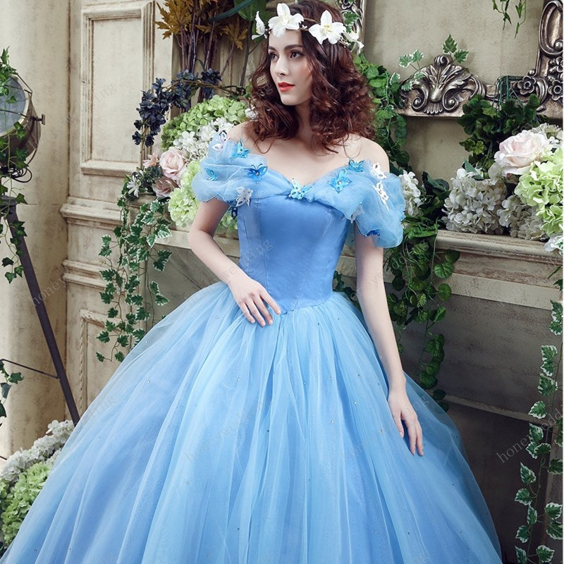 Cinderella Dress Crystals & Butterflies