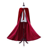 Velour Hooded Cloak Bridal Cape Burgundy, Ivory or Black