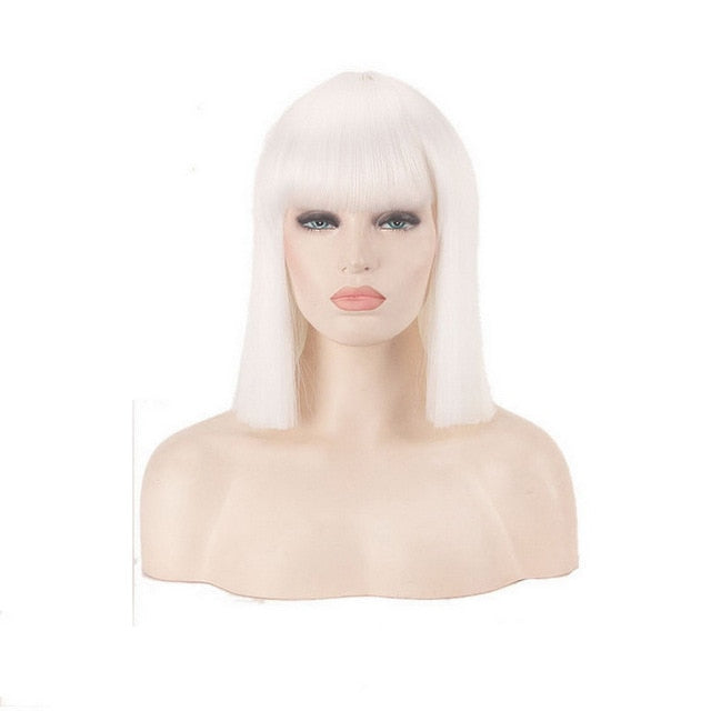 Mrs Wallace Cosplay Wig Green Black Red Pink Blue White Blonde Purple Brown Silver
