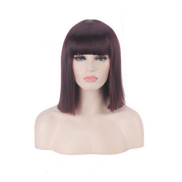 Mrs Wallace Cosplay Wig Green Black Red Pink Blue White Blonde Purple Brown Silver