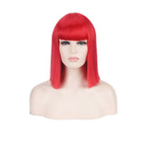 Mrs Wallace Cosplay Wig Green Black Red Pink Blue White Blonde Purple Brown Silver