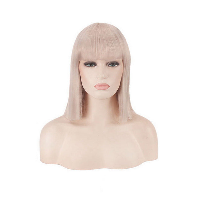 Mrs Wallace Cosplay Wig Green Black Red Pink Blue White Blonde Purple Brown Silver