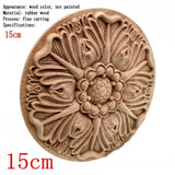 Ornamental Flower Wood Carving Unusual Home Decor