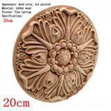 Ornamental Flower Wood Carving Unusual Home Decor