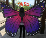Super Large Butterfly Wings Dancing Festival Wear Adult Kids 2 Sizes