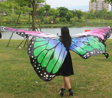 Super Large Butterfly Wings Dancing Festival Wear Adult Kids 2 Sizes