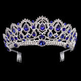 European Drop Crystal Crowns With Comb.