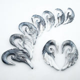 Spiral Ear Taper Plugs Stretcher Kit Piercing Expander Angel Wings.