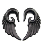 Spiral Ear Taper Plugs Stretcher Kit Piercing Expander Angel Wings.