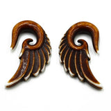 Spiral Ear Taper Plugs Stretcher Kit Piercing Expander Angel Wings.