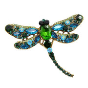 Dragonfly Brooch Crystal Coat Pin