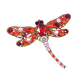 Dragonfly Brooch Crystal Coat Pin