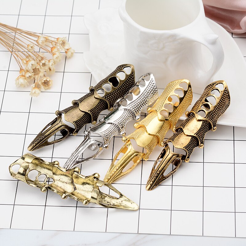 Skull Double Finger Ring Knuckle Armour