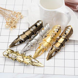 Skull Double Finger Ring Knuckle Armour