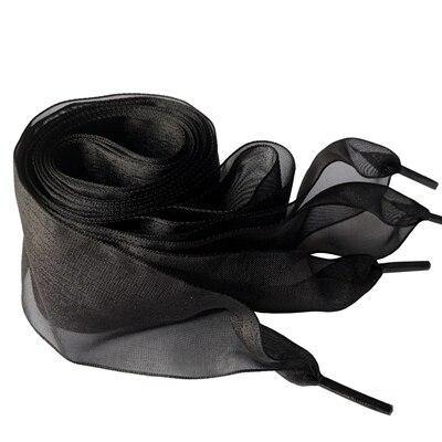 4cm Wide Chiffon Shoelaces Flat Ribbon Shoe Laces for Sneakers | 140cm/55Inch - Woodland Gatherer