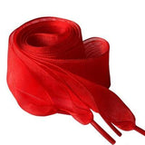 4cm Wide Chiffon Shoelaces Flat Ribbon Shoe Laces for Sneakers | 140cm/55Inch - Woodland Gatherer