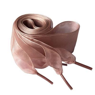 4cm Wide Chiffon Shoelaces Flat Ribbon Shoe Laces for Sneakers | 140cm/55Inch - Woodland Gatherer