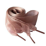 4cm Wide Chiffon Shoelaces Flat Ribbon Shoe Laces for Sneakers | 140cm/55Inch - Woodland Gatherer