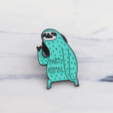Sloth Enamel Pin - Party Animal