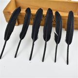Gold Dipped Duck Feathers for DIY Crafting