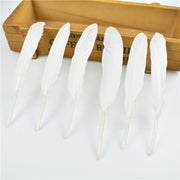 Gold Dipped Duck Feathers for DIY Crafting.