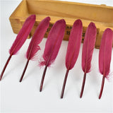 Gold Dipped Duck Feathers for DIY Crafting.