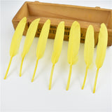 Gold Dipped Duck Feathers for DIY Crafting