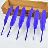 Gold Dipped Duck Feathers for DIY Crafting.