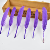 Gold Dipped Duck Feathers for DIY Crafting.