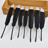 Gold Dipped Duck Feathers for DIY Crafting.