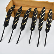 Gold Dipped Duck Feathers for DIY Crafting.