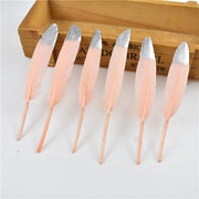 Gold Dipped Duck Feathers for DIY Crafting