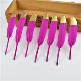 Gold Dipped Duck Feathers for DIY Crafting