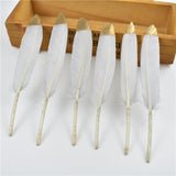 Gold Dipped Duck Feathers for DIY Crafting