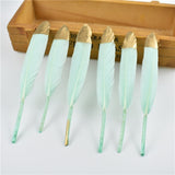 Gold Dipped Duck Feathers for DIY Crafting