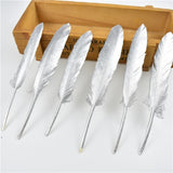 Gold Dipped Duck Feathers for DIY Crafting.