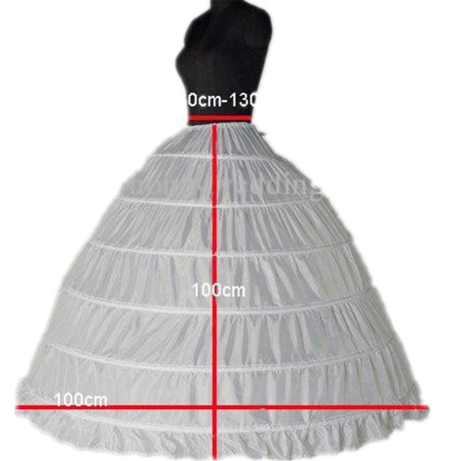 Women Crinoline Petticoat 6 Hoop Skirts Red Ball Gown Underskirt for Bridal  Us | eBay