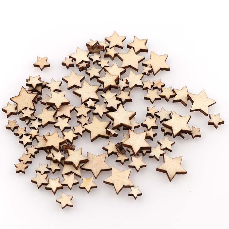 100 Wooden Stars | DIY Craft Supplies - Woodland Gatherer