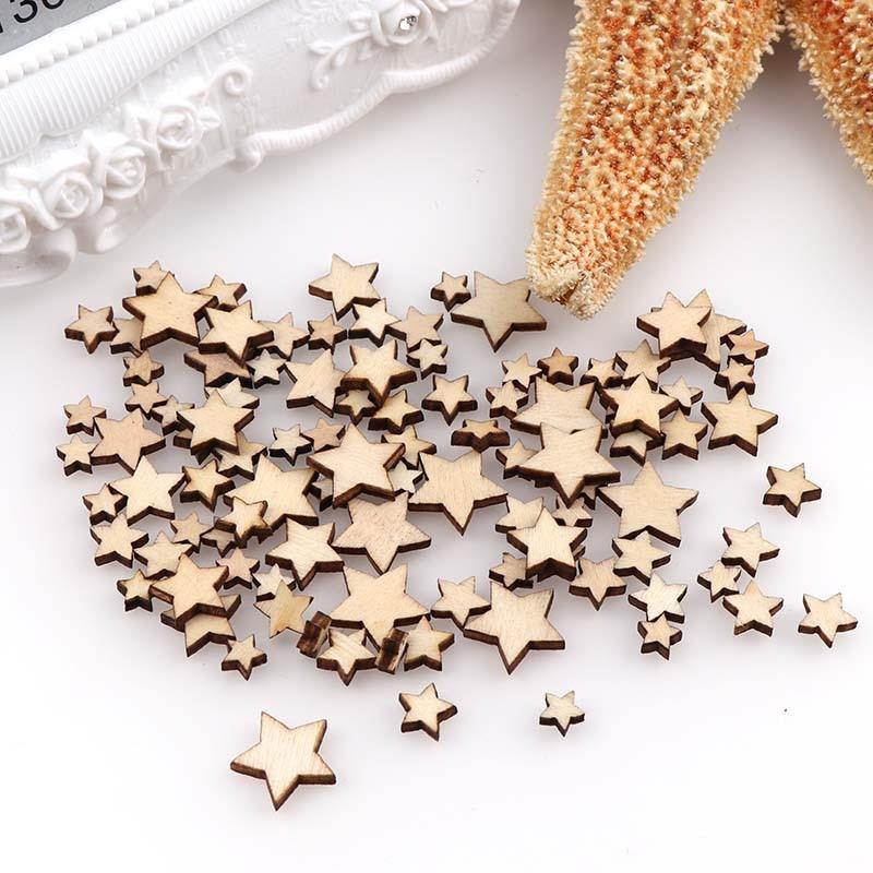 100 Wooden Stars | DIY Craft Supplies - Woodland Gatherer