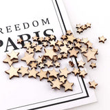 100 Wooden Stars | DIY Craft Supplies - Woodland Gatherer