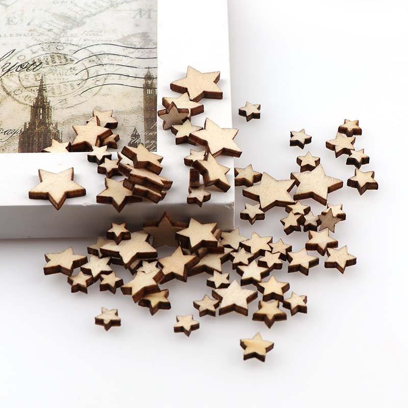 100 Wooden Stars | DIY Craft Supplies - Woodland Gatherer