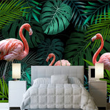 Flamingo Tropical Rainforest Wall Mural Wallpaper