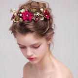 A Midsummer Eve Gold and Red Crown.