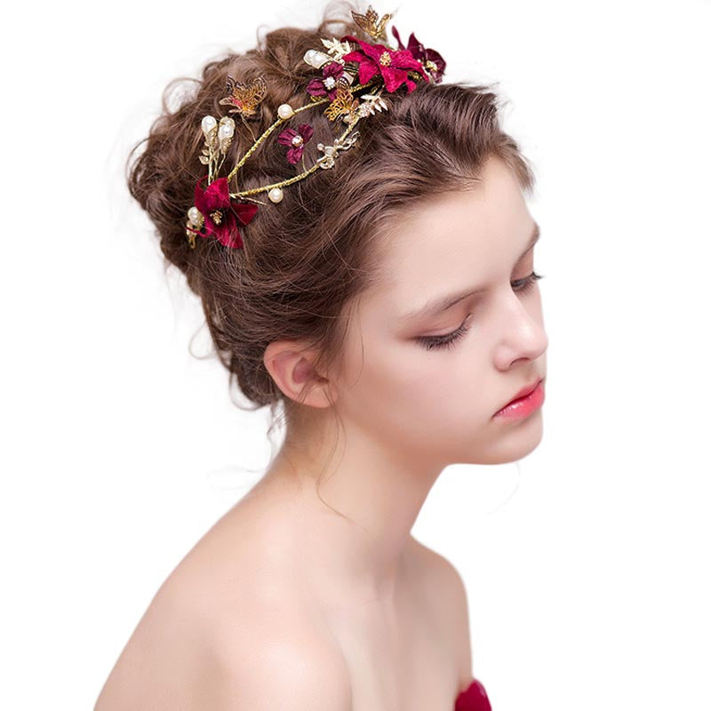 A Midsummer Eve Gold and Red Crown.