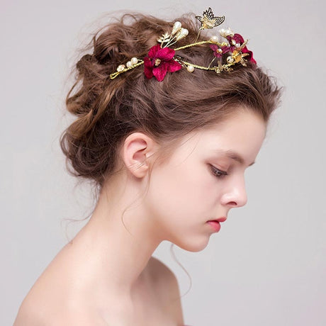A Midsummer Eve Gold and Red Crown.