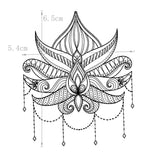 Lotus Flower Waterproof Temporary Tattoos